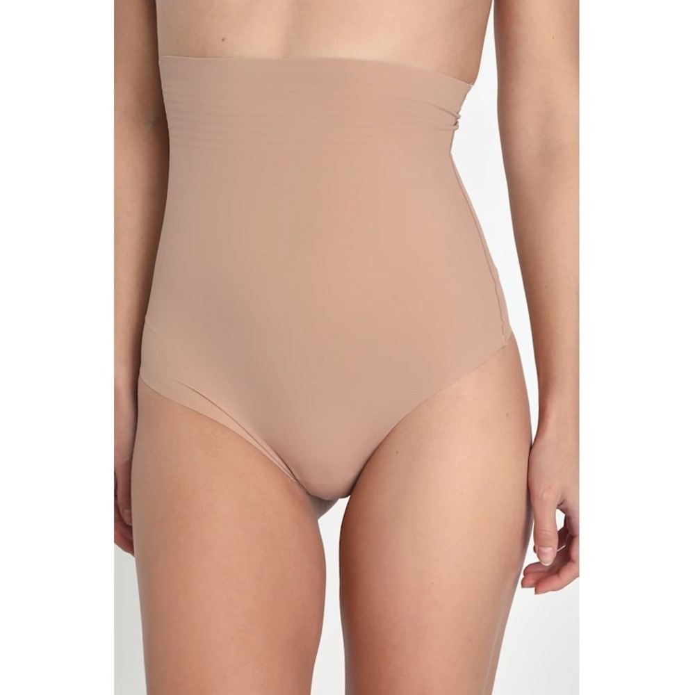 YOUmita High Waisted Thong Shapewear‎ Smoothing Panties Nude Size L